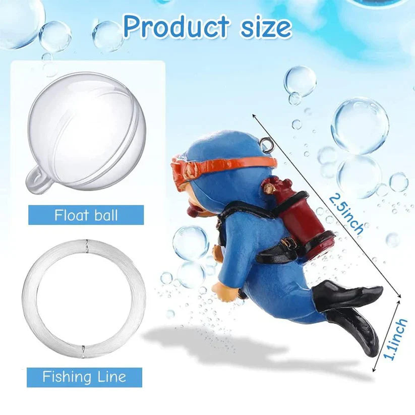 Floating Aquarium Diver Cartoon(5 pcs set)