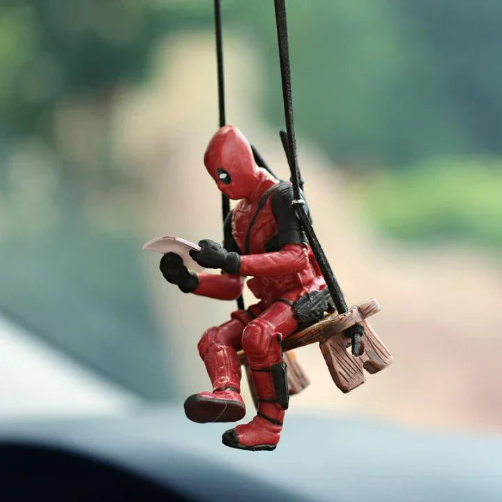 Deadpool Book Reading Car Decor